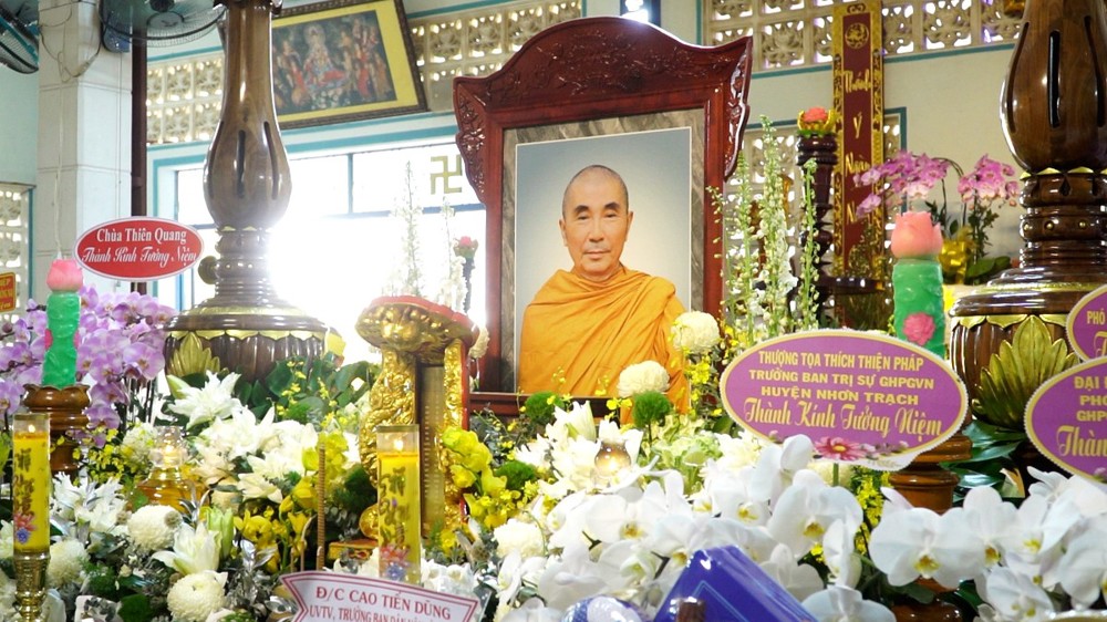 Đồng Nai: Trang nghiêm lễ Tưởng niệm cố Trưởng lão Hòa thượng Thích Giác Quang nhân tuần lễ Tiểu tường